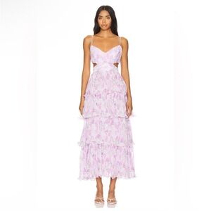 NWOT ASTR THE LABEL JAIDEN MIDI DRESS